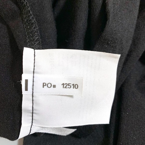 Reformation NEW Calabra Black Wrap Jersey Tencel Tie Midi Dress Black Medium - Picture 8 of 10